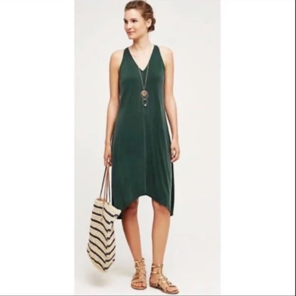 Anthropologie Dolan Green Sleeveless Midi Dress Size M